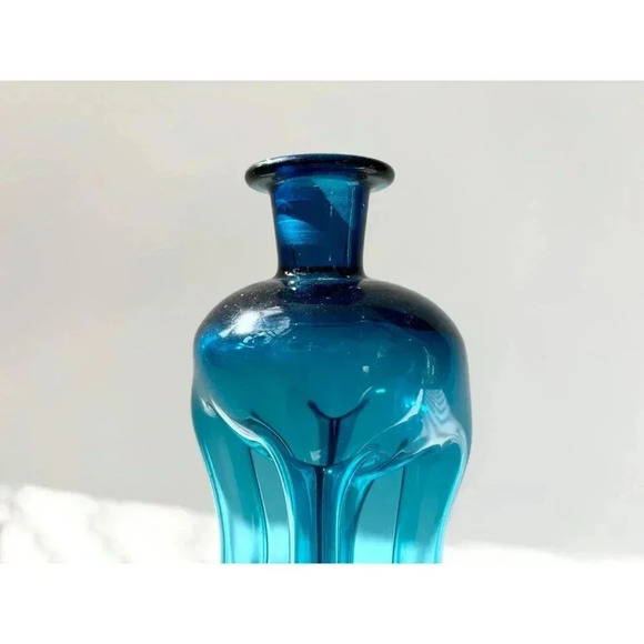 Vintage Kluk Kluk Holmegaard Vintage Midcentury Modern Glass Decanter - 10" - Picture 6 of 10